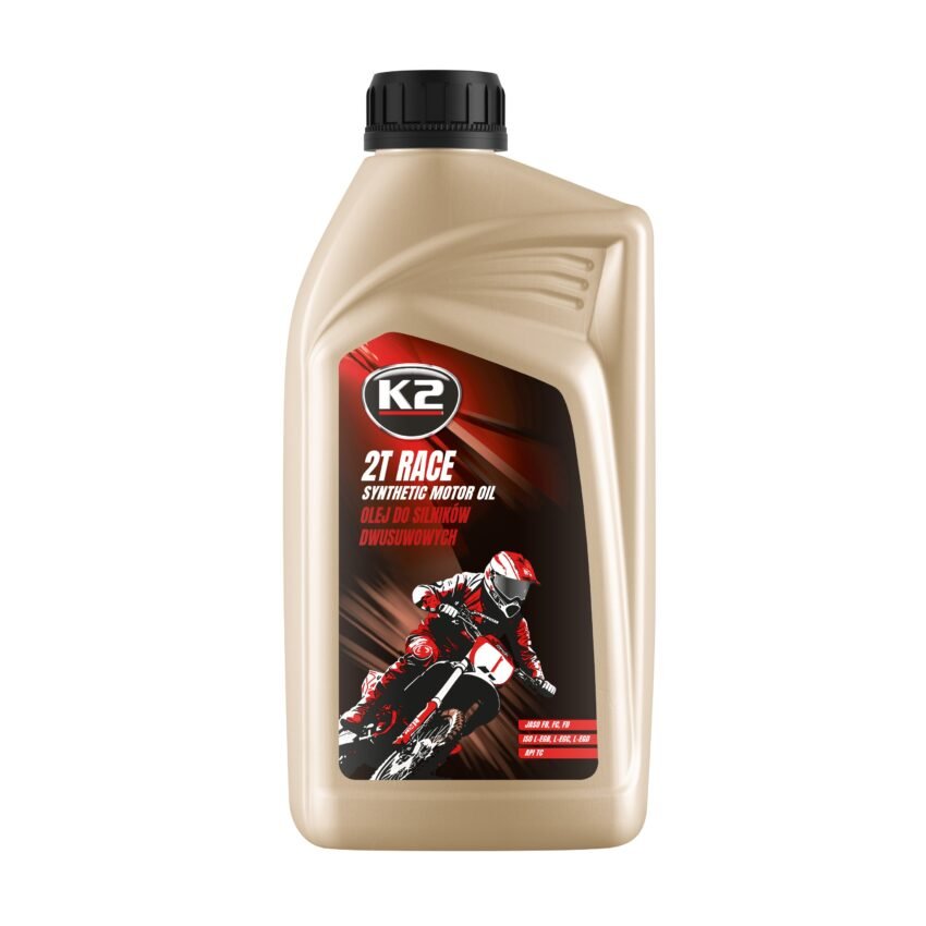 K2 2T RACE 1L – Vaj Sintetik për Motorë 2-Taktësh