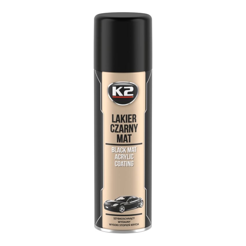 K2 LAKIER CZARNY MAT 500ML