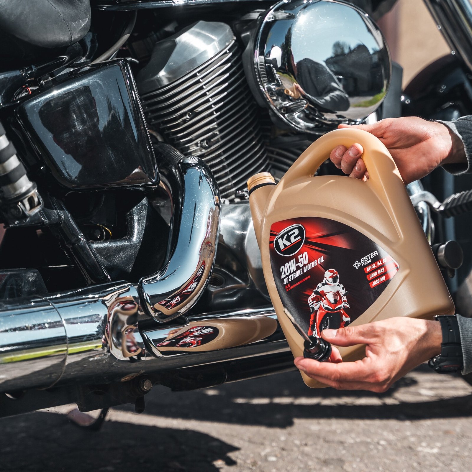 K2 20W-50 4T STROKE MOTOR OIL 4L - Image 3