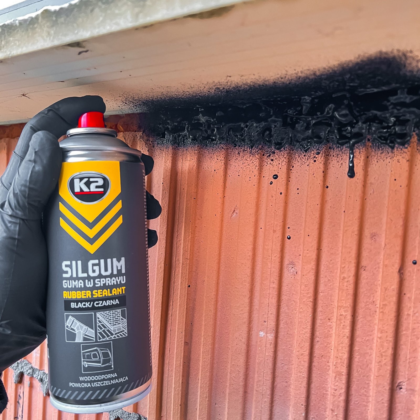 K2 SILGUM E ZEZË 400ml Veshje fleksibile izoluese - Image 2