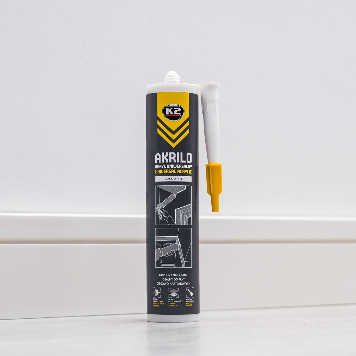 K2 AKRILO 300ml Universal acrylic white - Image 2