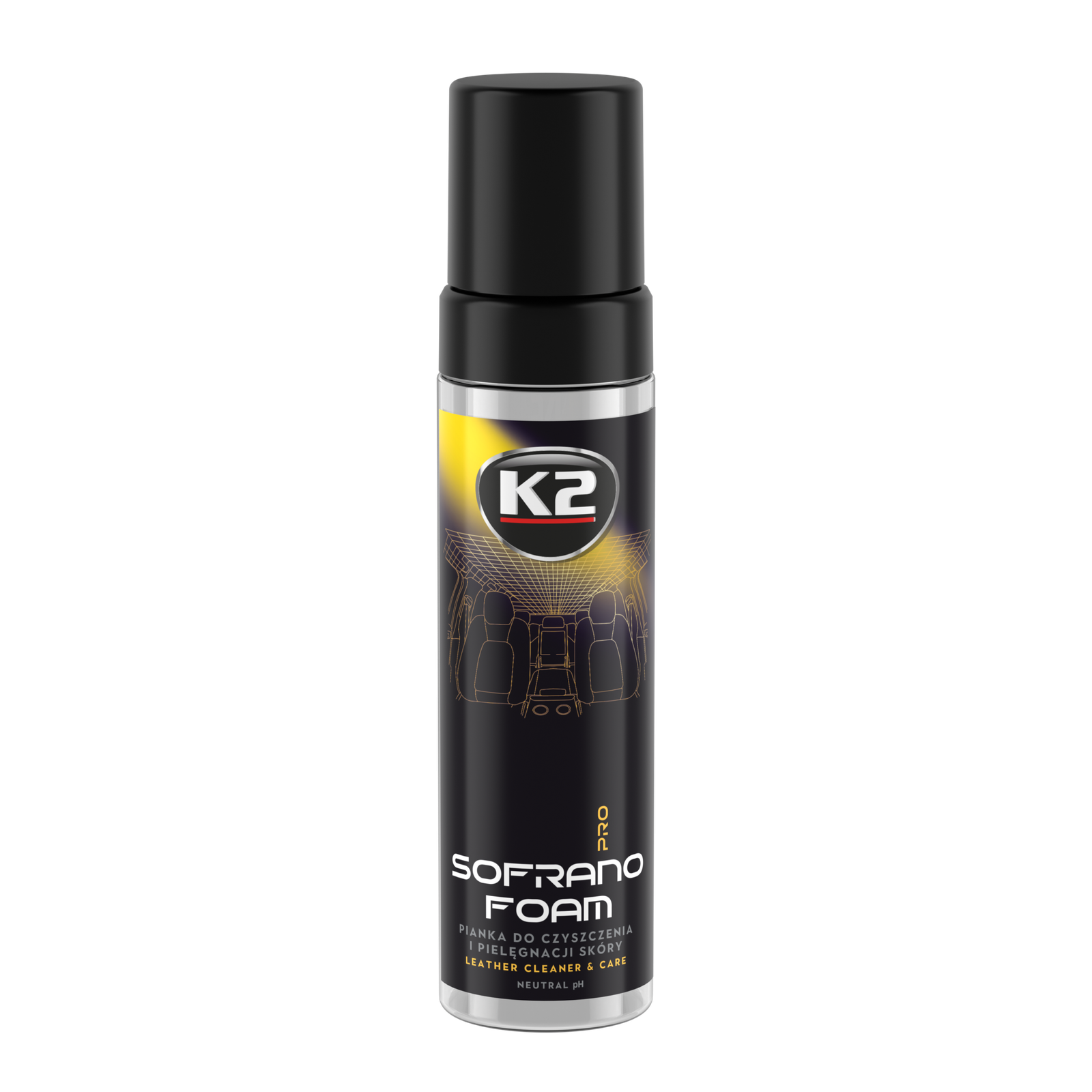 K2 SOFRANO FOAM PRO 200ml Leather cleansing and care foam