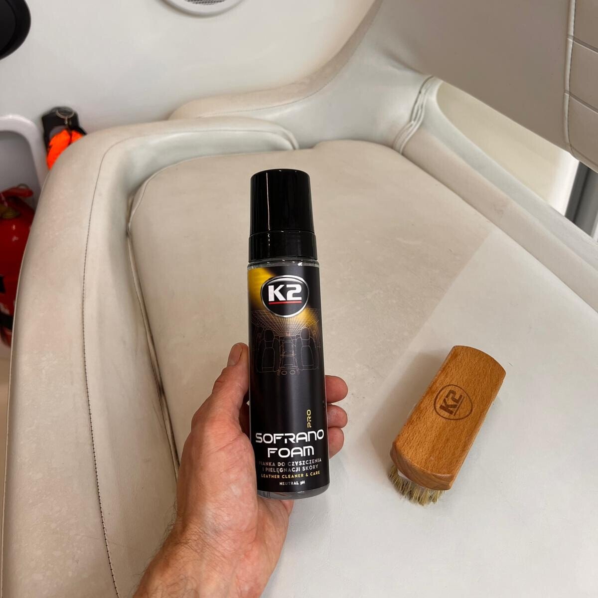 K2 SOFRANO FOAM PRO 200ml Leather cleansing and care foam - Image 2