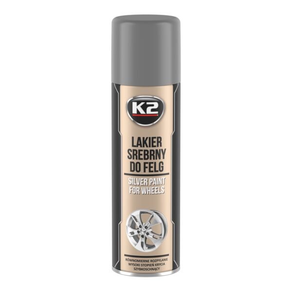 K2 SILVER RIMS PAINT 500 ML Silver paint for painting car rims