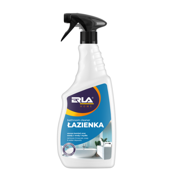 ERLA HOME PËR BANJË 750 ml Eliminon mbetjet e sapunit, ujit dhe gurzave